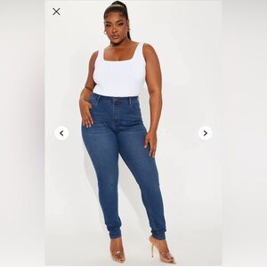 FashionNova Curve Classic Blue Women's Jeans Size 14plus